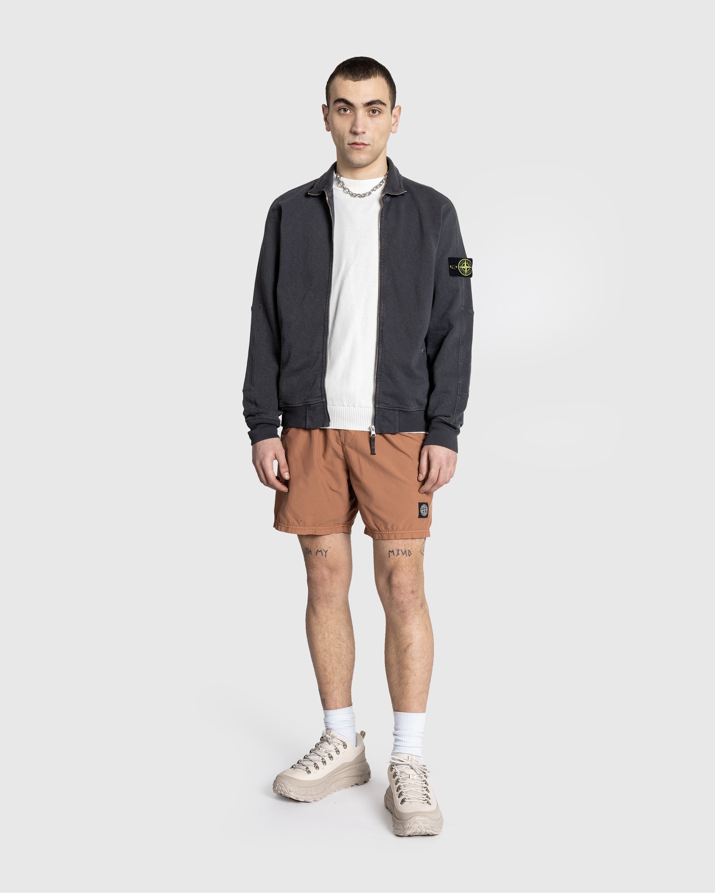 Stone Island Full Zip Sweatshirt Charcoal Highsnobiety Shop